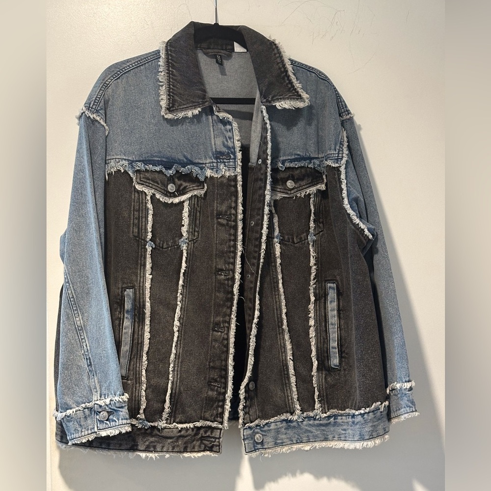 Blue & black Jean jacket (great condition)